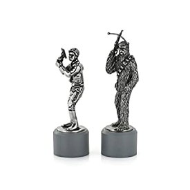 【中古】【輸入品・未使用】Royal Selangor 手仕上げ スターウォーズ コレクション ピューター ハン・ソロ&チューバッカ ビショップ チェス ペア ギフト