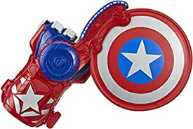 【中古】【輸入品・未使用】アベンジャーズ NERF Power Moves マーベル キャプテンアメリカ シールド スリング NERF 円盤 ランチ おもちゃ 子供用 ロールプレイ 5歳以上