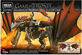 【中古】【輸入品・未使用】Mega Construx Game of Thrones メガコンストラックス ゲームオブスローンズ デナーリスとドラゴンのセット [並行輸入品]