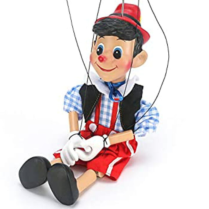 楽天市場 中古 輸入品 未使用 ピノキオ パペット あやつり人形 30センチ 木製ハンドメイド マリオネット 北欧風ウッドクラフト 糸操り人形 腹話術 劇人形 ピノッキオ 童話 人 ムジカ フェリーチェ楽天市場店