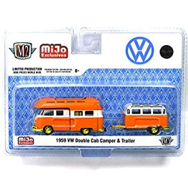 【中古】【輸入品・未使用】M2 MACHINES 1:64scale MiJo EXCLUSIVE-1959 VW DOUBLE CAB CAMPER & TRAILER -CHASE CAR M2マシーンズ 1：64スケール MiJo 限定 -1959 フォルク