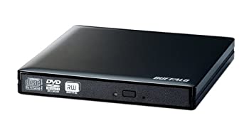 BUFFALO USB2.0用 外付けポータブルDVDドライブ DVSM-PN58U2V-BK