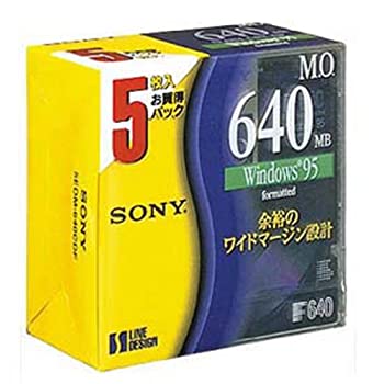 SONY 3.5型MOディスク 5枚 640MB Windowsフォーマット 5EDM-640CDF
