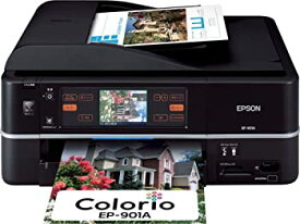 【中古】【輸入・日本仕様】EPSON MultiPhoto Colorio 有線・無線LAN標準搭載 タッチパネル液晶 フォト複合機 6色染料インク EP-901A