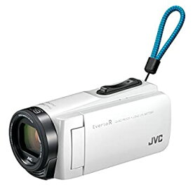 【中古】JVCKENWOOD JVC ビデオカメラ Everio R 防水 防塵 32GB シャインホワイト GZ-R470-W