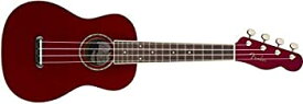 【中古】Fender ウクレレ Zuma Concert Uke%カンマ% Walnut Fingerboard%カンマ% Candy Apple Red ソフトケース付属