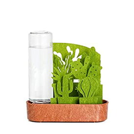 【中古】積水樹脂 置物 グリーン 幅15cm 自然気化式加湿器 うるおい 小さな庭 サボテン寄せ植え ULG-SB-GR