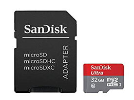 【中古】【輸入品・未使用】Sandisk 32?GB Ultra Plus MicroSDHC withアダプタ???sdsqusc-032g-ancma