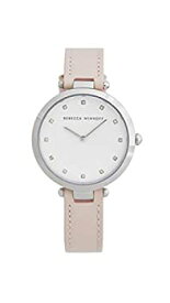 【中古】【輸入品・未使用】Rebecca Minkoff Women&#39;s Nina Stainless Steel Quartz Watch with Leather Calfskin Strap%カンマ% Blush%カンマ% 13 (Model: 2200398)