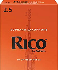 【未使用】【中古】D'Addario WoodWinds ダダリオ リード ソプラノサックス用 RICO RIA1025 [硬さ:2.5] 10枚入り 【国内正規品】