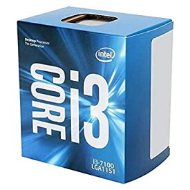 【未使用】【中古】Intel CPU Core i3-7100 3.9GHz 3Mキャッシュ 2コア/4スレッド LGA1151 BX80677I37100 【BOX】【日本正規流通品】