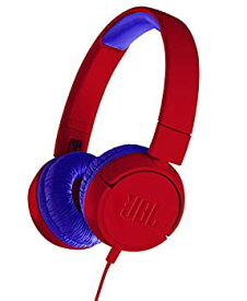 【中古】JBL JR300 子供向け ヘッドホン 音量制御機能搭載/カスタマイズシール付属 レッド/ブルー JBLJR300RED