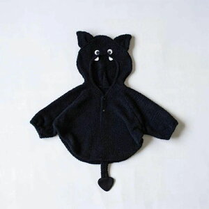 ハロウィン ベビー 赤ちゃん 子供 衣装 仮装 男の子 女の子 ポンチョ ケープ 蝙蝠 70cm 80cm 90cm フォト コス コスチューム ベビー服 コスプレ モクモフ 秋 服 着ぐるみ なりきり かぼちゃ こうも