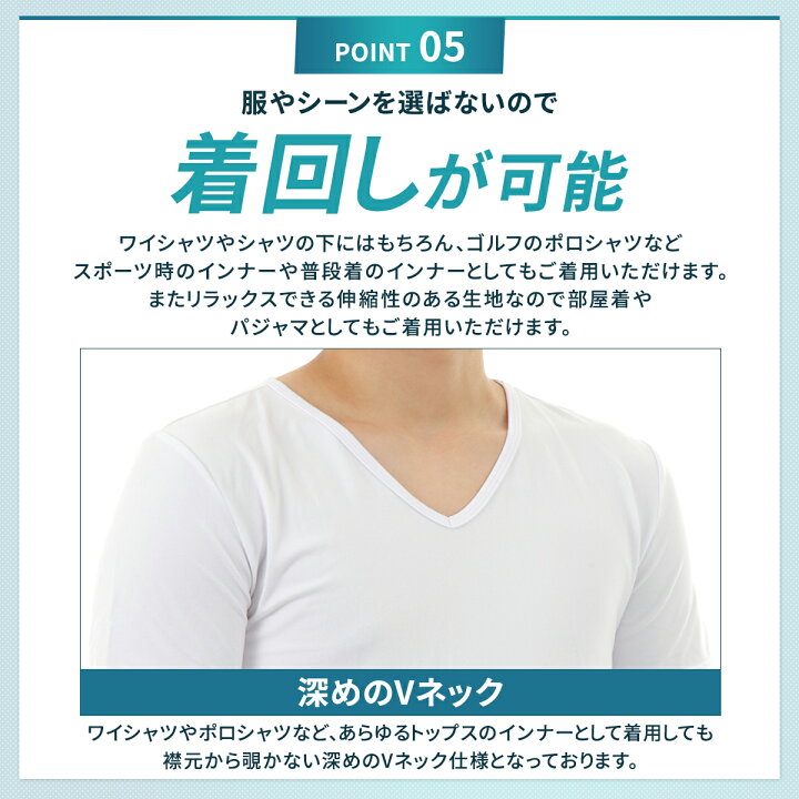 楽天市場 1点10 2点12 3点15 Offクーポン発行中 楽天31冠獲得 お得な3枚セット 肌着 メンズ Tシャツ インナー 無地 Vネック インナーシャツ 半袖 クセになる肌ざわり 抗菌 防臭 速乾 厚手 白 ベージュ テレワーク 部屋着 パジャマ ルームウェア 下着