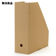 ワンタッチで組み立てられるダンボールスタンドファイルボックス・5枚組 A4用【無印良品 公式】
