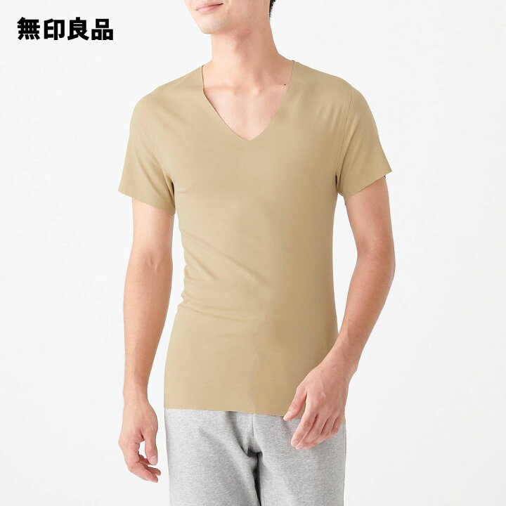 楽天市場 無印良品 公式 どこにも縫い目がない ｖネックｔシャツ 紳士 無印良品