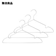【約幅42cm】アルミ洗濯用ハンガー 肩ひもタイプ・3本組【無印良品 公式】