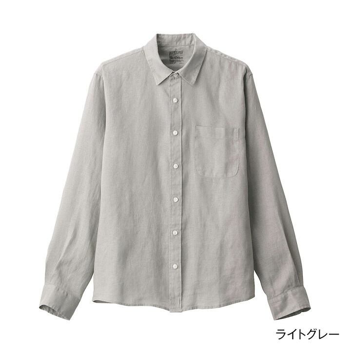 楽天市場 無印良品 公式 フレンチリネン洗いざらしシャツ 紳士 無印良品