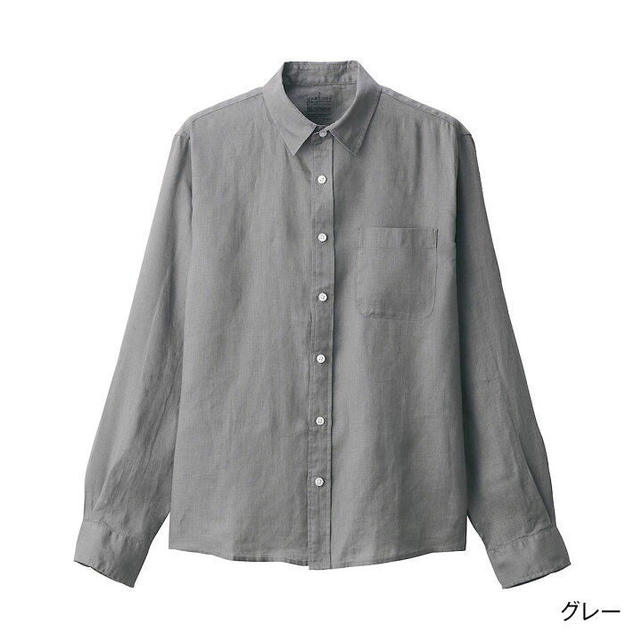 楽天市場 無印良品 公式 フレンチリネン洗いざらしシャツ 紳士 無印良品