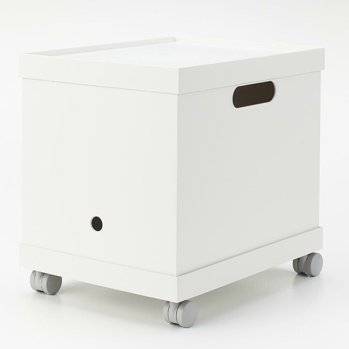 楽天市場 無印良品 公式 ポリプロピレンファイルボックススタンダード用キャスターもつけられるフタ 幅２５ｃｍ用 ホワイトグレー 無印良品