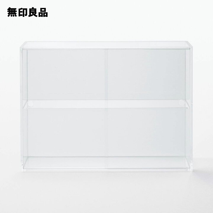 楽天市場】アクリルコレクションスタンド引き扉付き・大 約幅33．6 