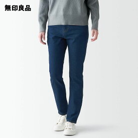 【無印良品 公式】ストレッチデニムスリムパンツ　股下70　ブルー（婦人）