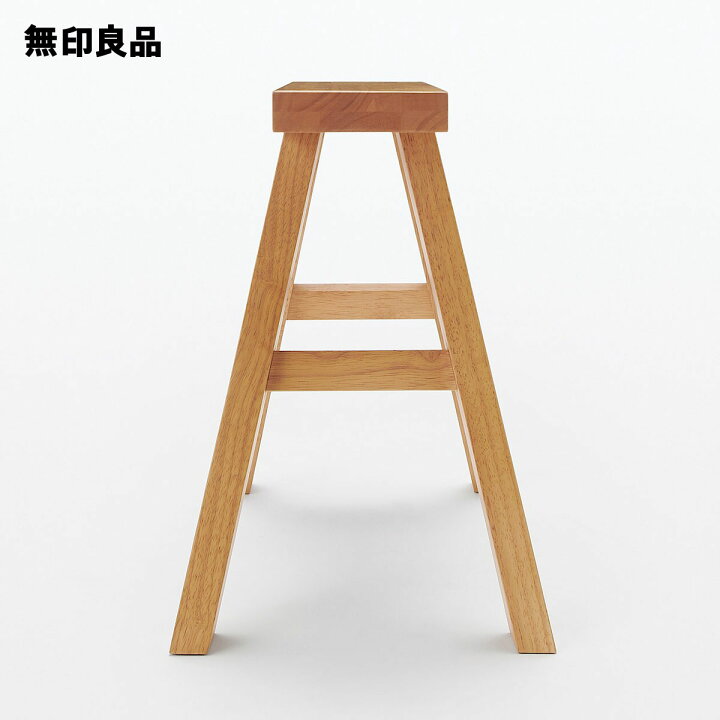 楽天市場】木製ベンチ 小ラバーウッド材 48．5×30×44cm【無印 