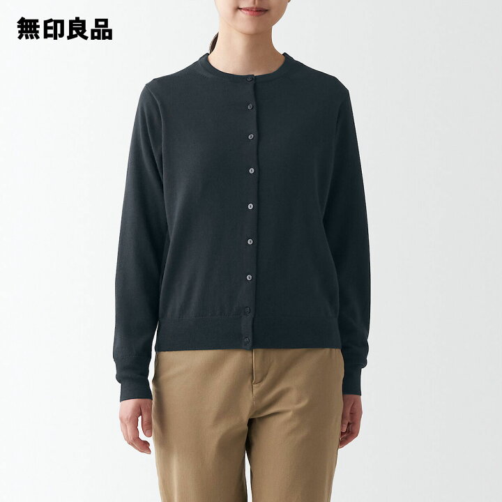 楽天市場】【無印良品 公式】メリノウール洗えるクルーネックカーディガン (婦人) : 無印良品