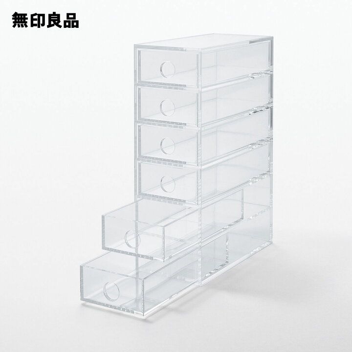楽天市場】アクリル小物収納・6段 約幅8．7×奥行17×高さ25 