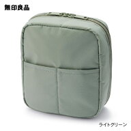 ナイロンメイクポーチ・約16×14×6cm トラベル 旅行 携帯用【無印良品 公式】