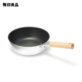 【無印良品 公式】鍋としても使える こびりつきにくいフライパン 深型・ガス火専用／約直径24cm