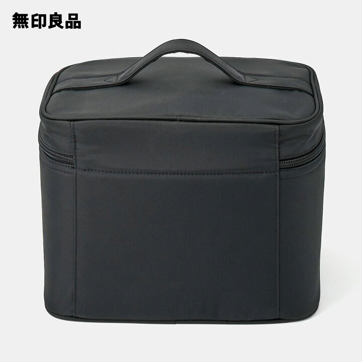 楽天市場】【無印良品 公式】ナイロンメイクボックス・黒 M 約24  