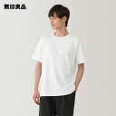 【無印良品 公式】紳士　洗いざらし太番手クルーネック半袖Tシャツ