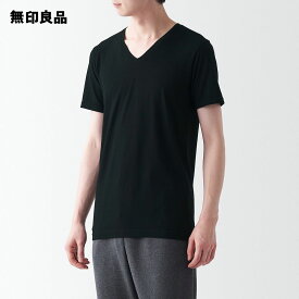 【無印良品 公式】あったか綿 Vネック半袖Tシャツ（紳士）