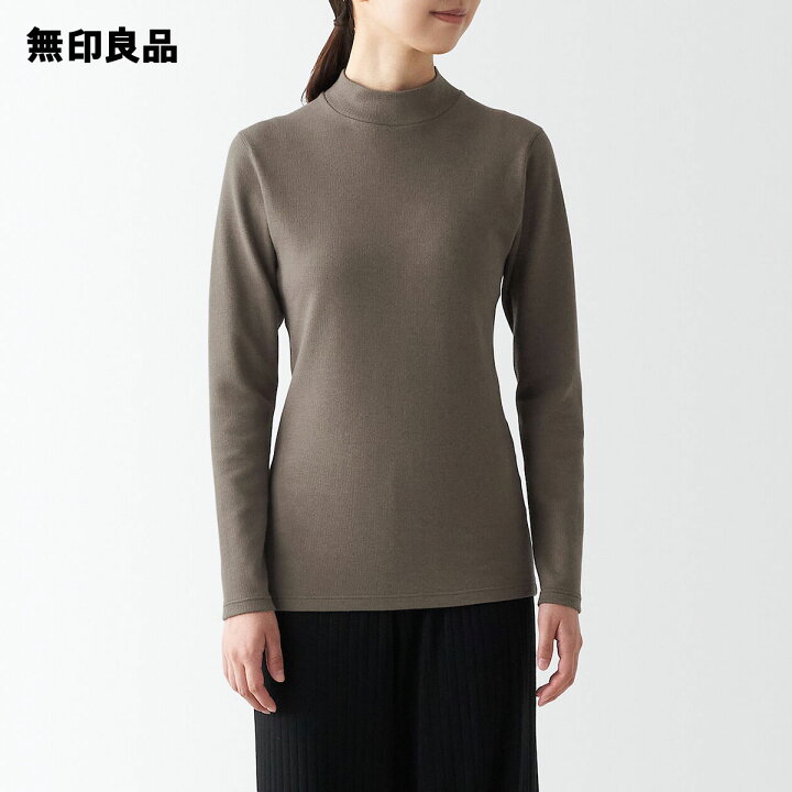 楽天市場】【無印良品 公式】あったか綿 ウール ハイネック長袖T 
