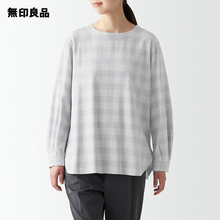 楽天市場】【無印良品 公式】両面起毛フランネル長袖ブラウス 