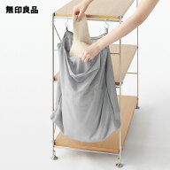 ポリエステル　まとめて洗える仕切り付き　洗濯ネット・約縦48×横48cm【無印良品 公式】