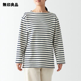 【無印良品 公式】婦人 太番手ボートネック長袖Tシャツ