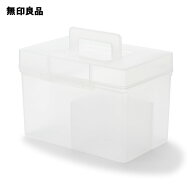 【クリア】ポリプロピレン 救急箱・約幅26×奥行18×高さ18cm　防災 収納【無印良品 公式】