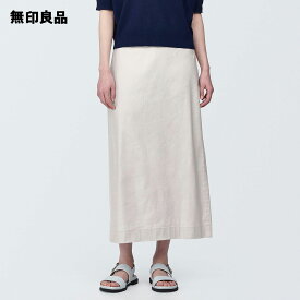 【無印良品 公式】婦人 ヘンプ混ストレッチストレートスカート