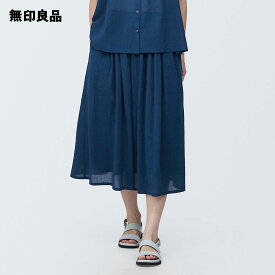 【無印良品 公式】婦人 強撚 ボイルギャザースカート