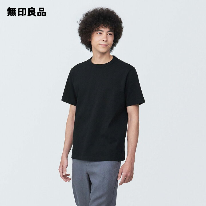 楽天市場】【無印良品 公式】紳士 洗いざらし太番手クルーネック半袖T  