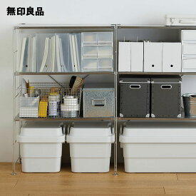 【小】【30L】再生ポリプロピレン入り 頑丈収納ボックス 約幅40×奥行39×高さ37cm　ローリングストック 備蓄 防災【無印良品 公式】