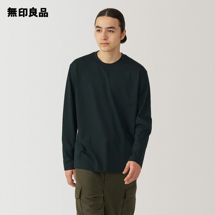 楽天市場】【無印良品 公式】紳士 天竺編みクルーネック長袖Tシャツ  