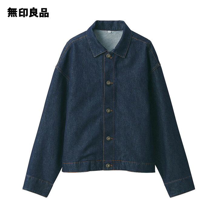 楽天市場】【無印良品 公式】婦人 和紙混デニムジャケット・ダーク 
