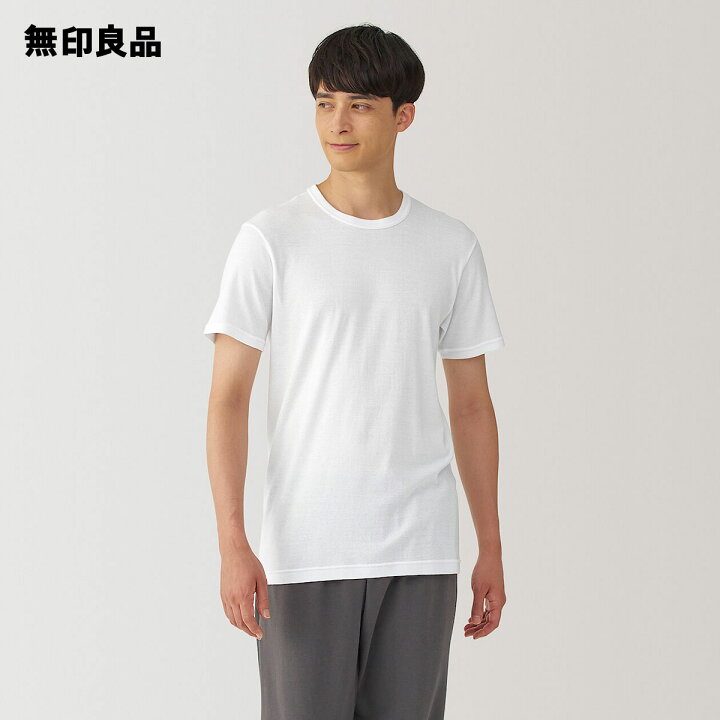 楽天市場】【無印良品 公式】（綿100％）紳士 あったか綿 クルー 