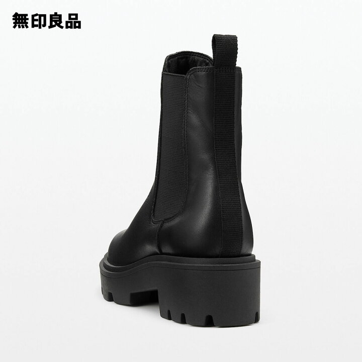 楽天市場】【無印良品 公式】婦人 レザーチェルシーブーツ・黒 : 無印良品