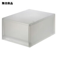 ポリプロピレン　小物収納ケース　大・約幅26×奥行37×高17．5cm【無印良品 公式】