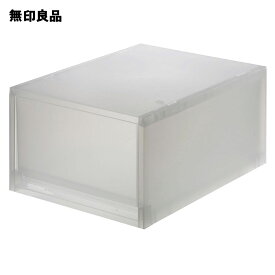 【無印良品 公式】ポリプロピレン　小物収納ケース　大・約幅26×奥行37×高17．5cm