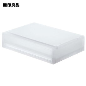 ポリプロピレン　小物収納ケース　ワイド　小・約幅37×奥行26×高さ9cm【無印良品 公式】